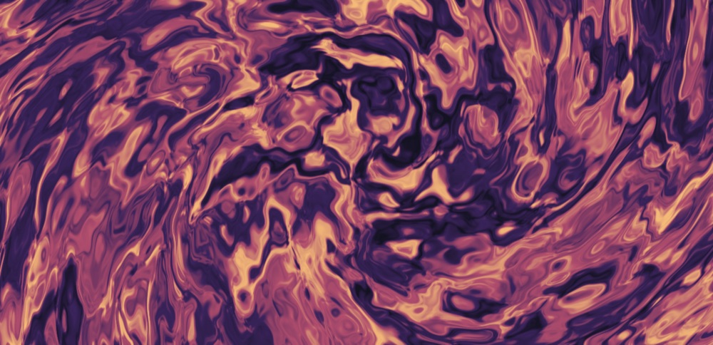 Procedural fluid-noise shader background